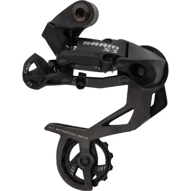 Sram X3 9 Speed Rear Derailleur (Black)