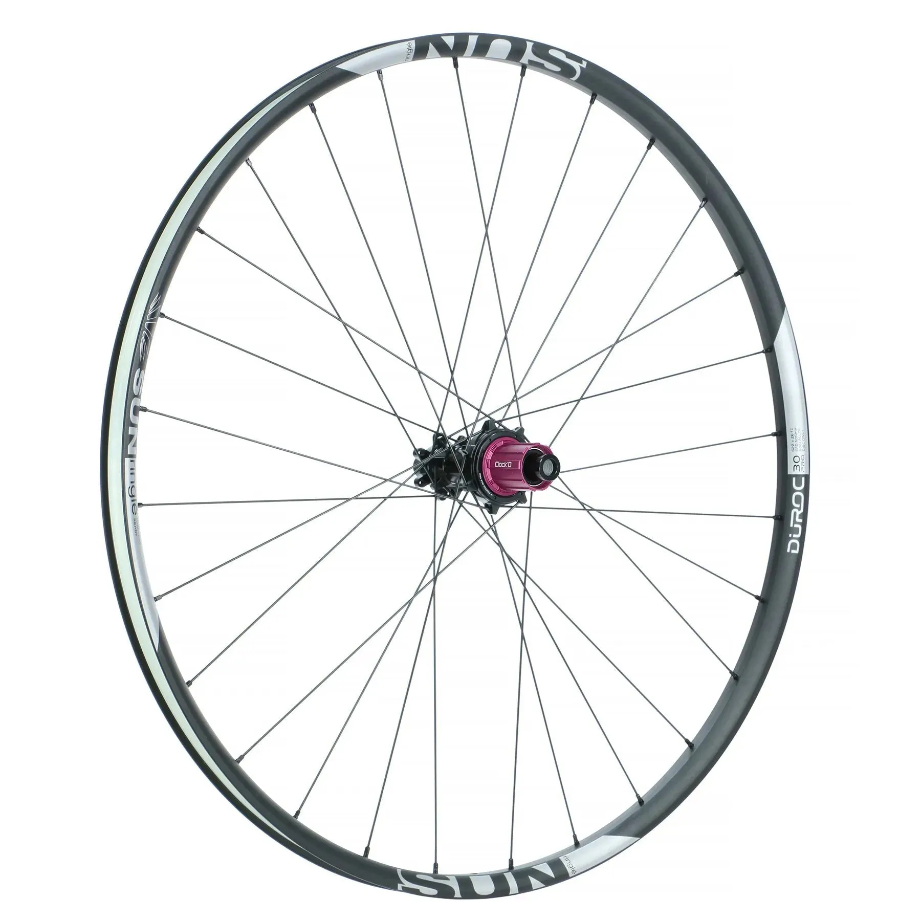 SunRingle Duroc 30 Pro Aluminium Tubeless Ready Disc Brake Wheel - Shimano/SRAM (Black)