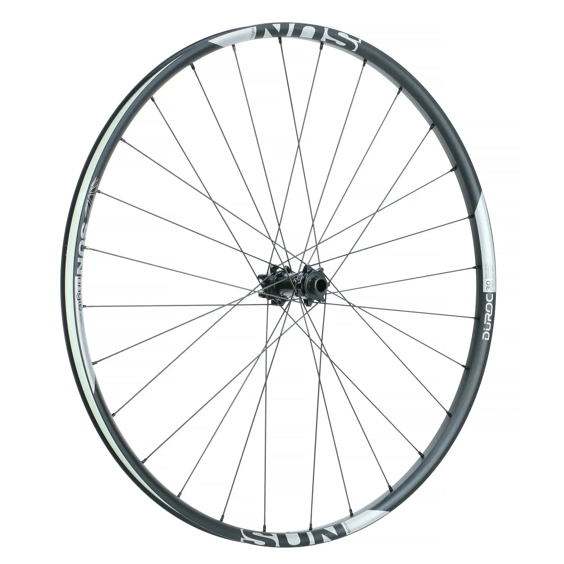 SunRingle Duroc 30 Pro Aluminium Tubeless Ready Disc Brake Wheel - Shimano/SRAM (Black)