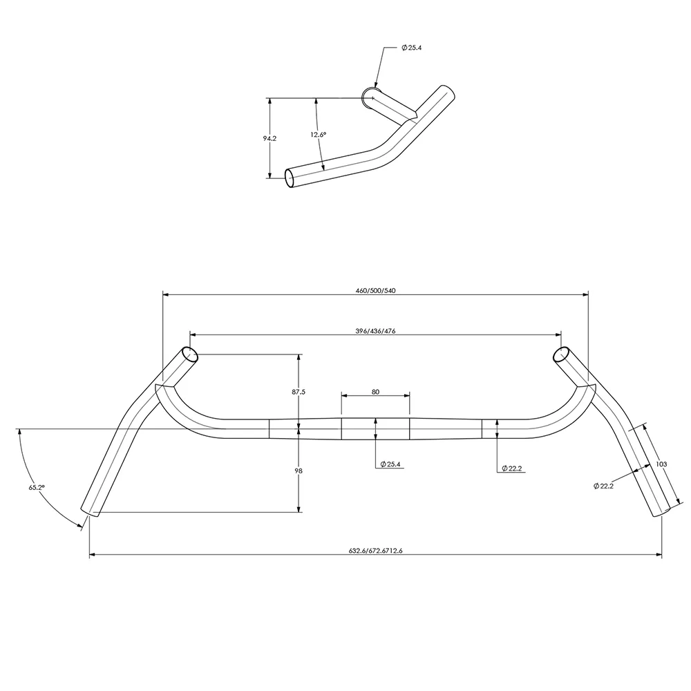 Surly Corner Bar Handlebar (Black)