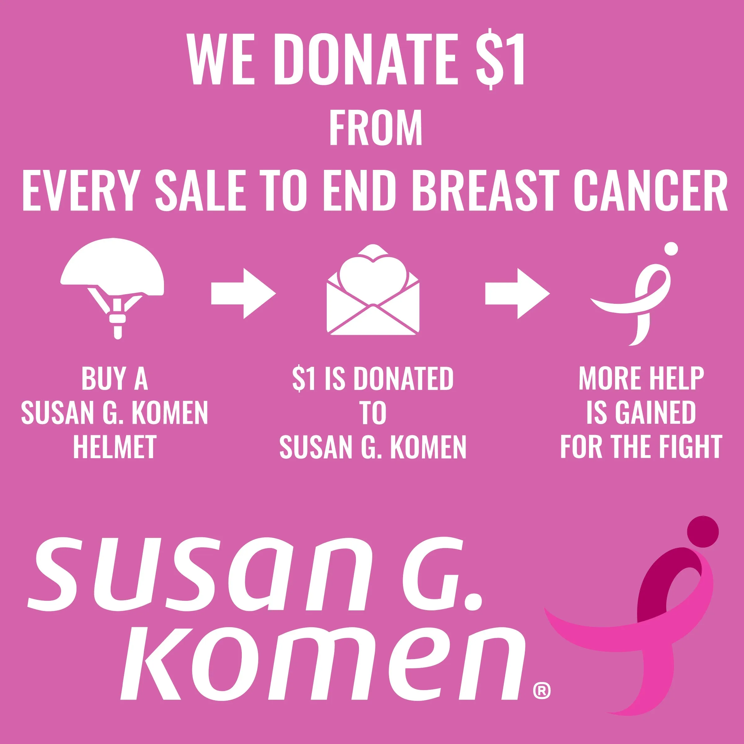 Susan G. Komen® K15 Adult Bike Helmet