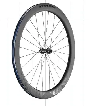 Token Konax Pro C57 Carbon Tubeless Ready Disc Brake Wheel - Shimano/SRAM (Black)