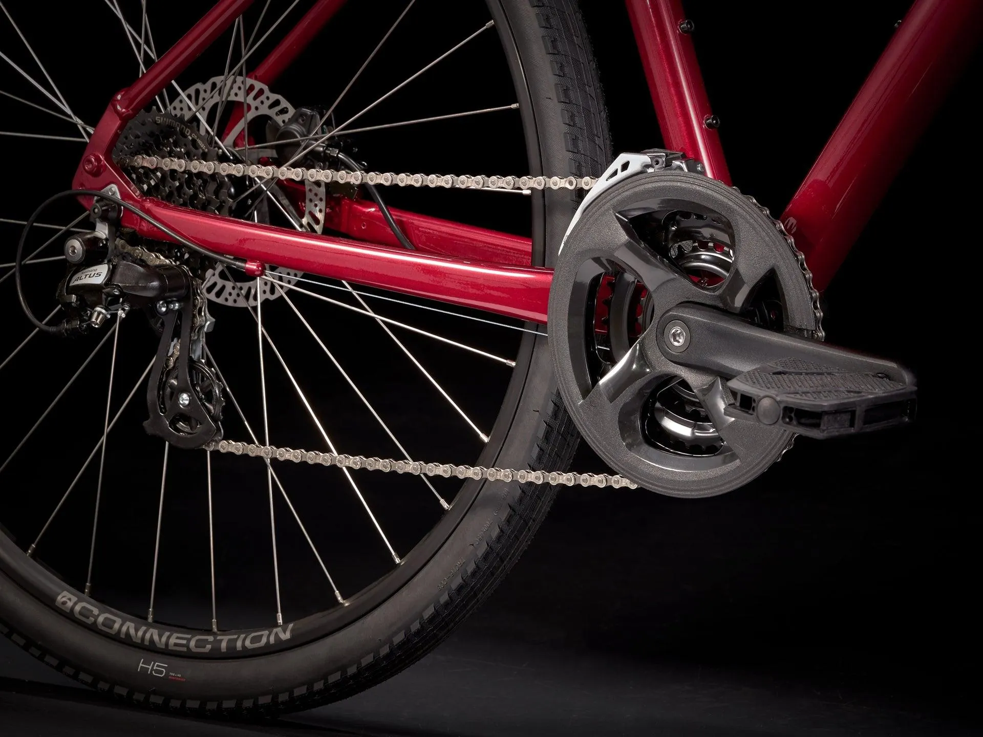 Trek Verve 2 Disc Hybrid (Rage Red)