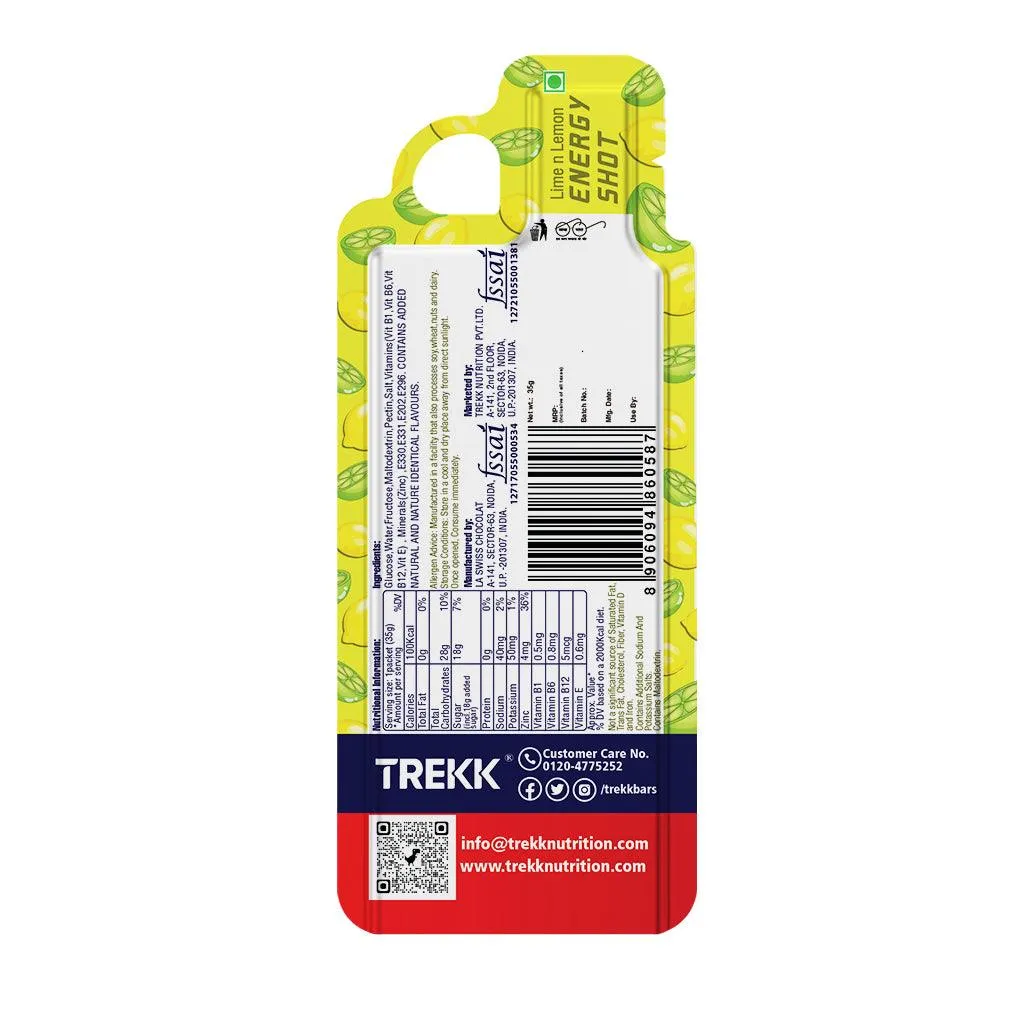 Trekk Energy Gel (Lime & Lemon)