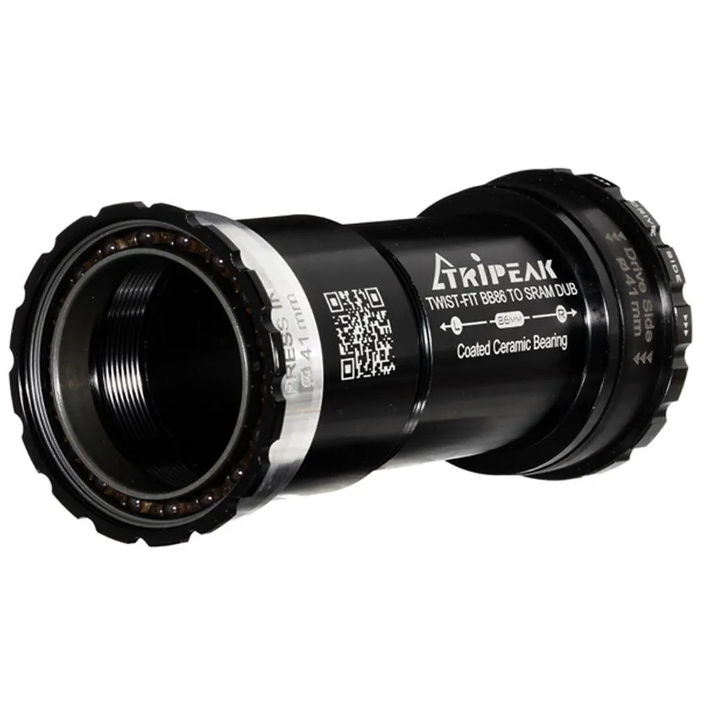 Tripeak BB86 Coated Ceramic Bottom Bracket - Sram DUB (Black)
