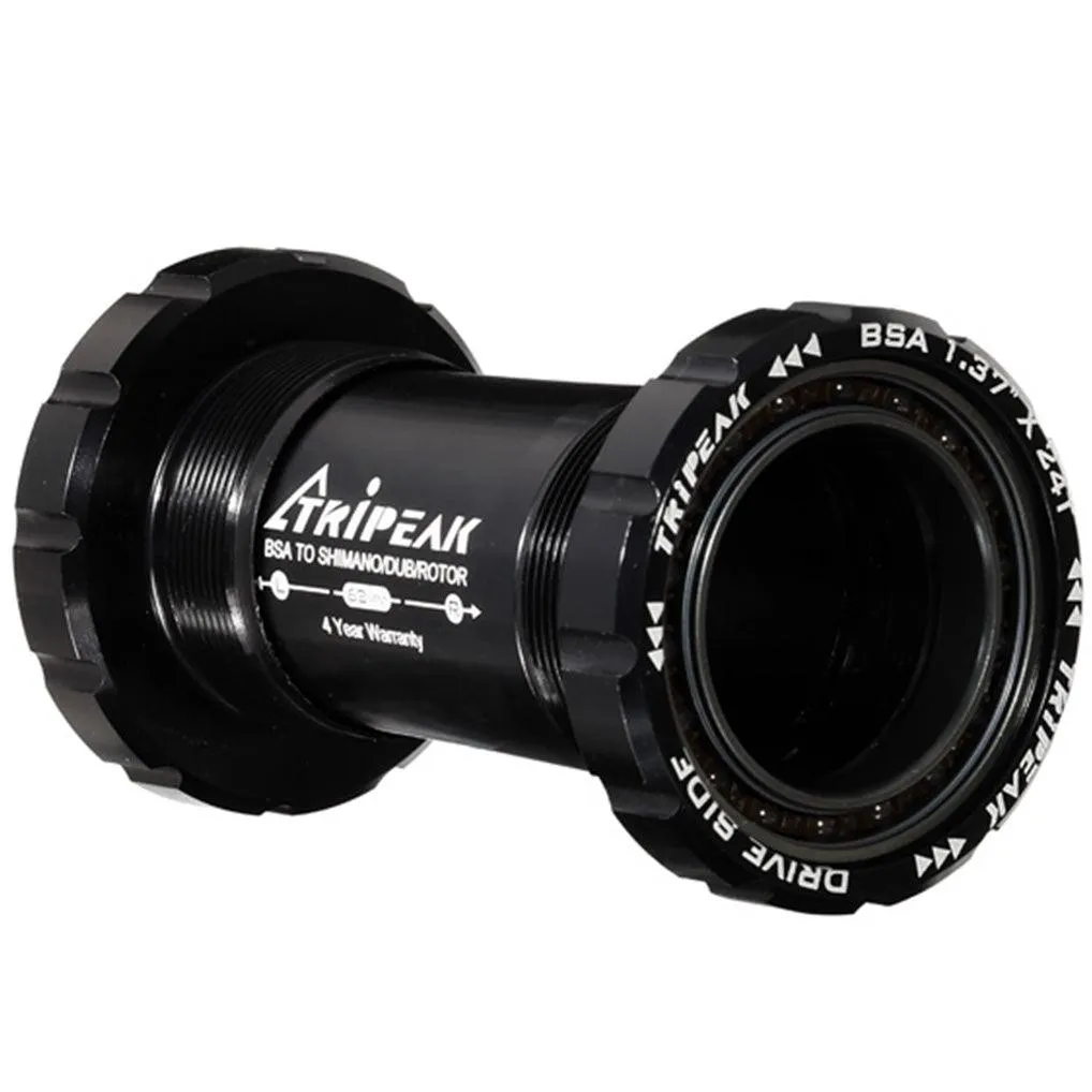 Tripeak BSA Coated Ceramic Bottom Bracket - Shimano/Sram (Black)