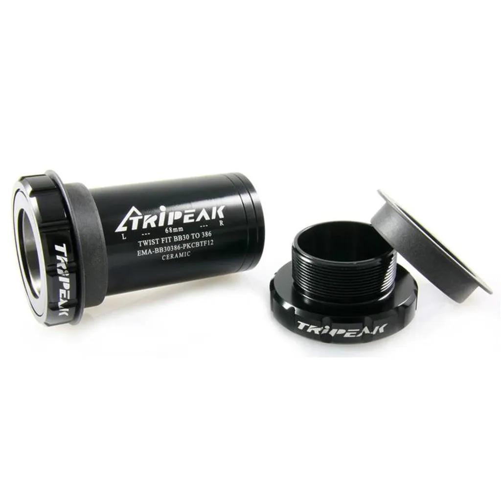 Tripeak Shimano BB30/BB30A/PF30/PF30A 4 in 1 Pressfit Bottom Bracket (Black)