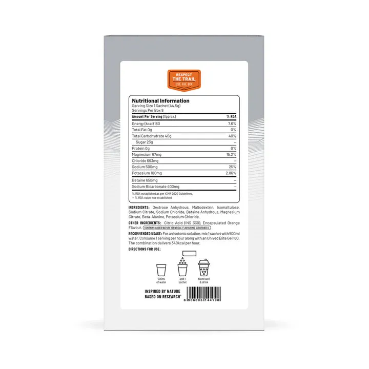 Unived Elite Drink Mix 160 (Orange Twist)