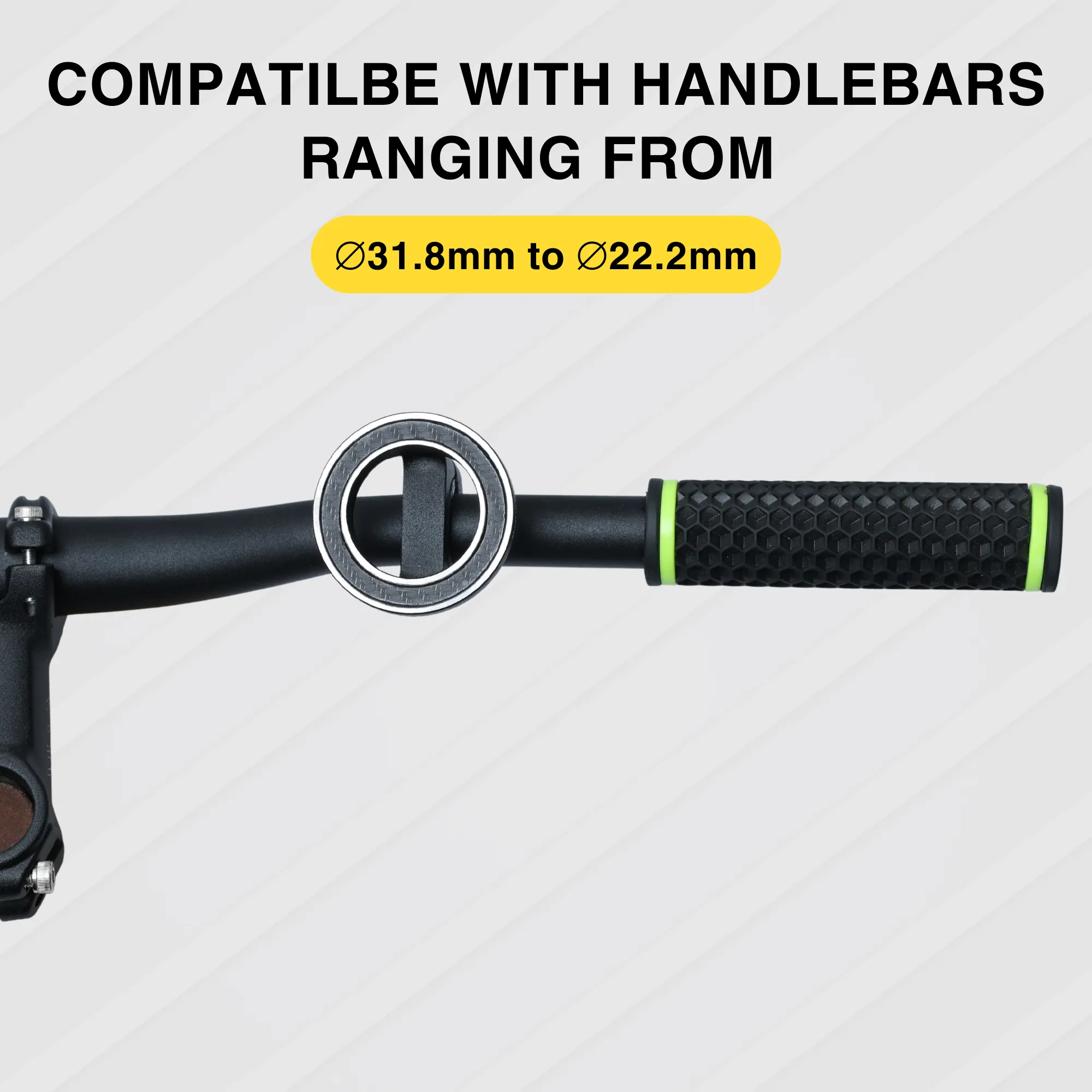 URA MagLock Handlebar Magnetic Phone Mount for Bicycles (Texture Matte Black)