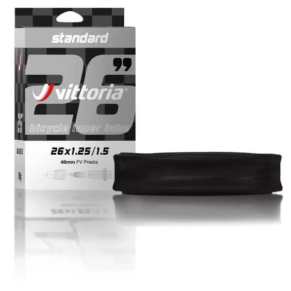 Vittoria Standard 26x1.25-1.5 48mm Schrader MTB Tube
