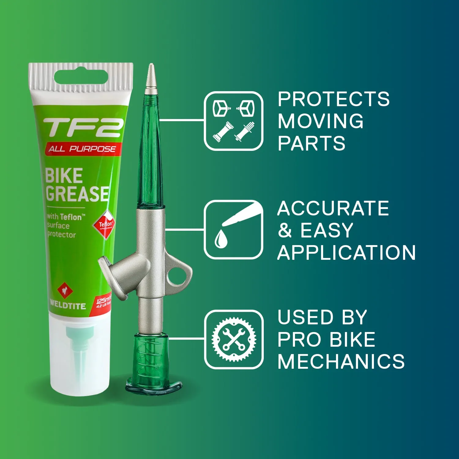 Weldtite Grease Gun & Bike Grease Tube 125ml