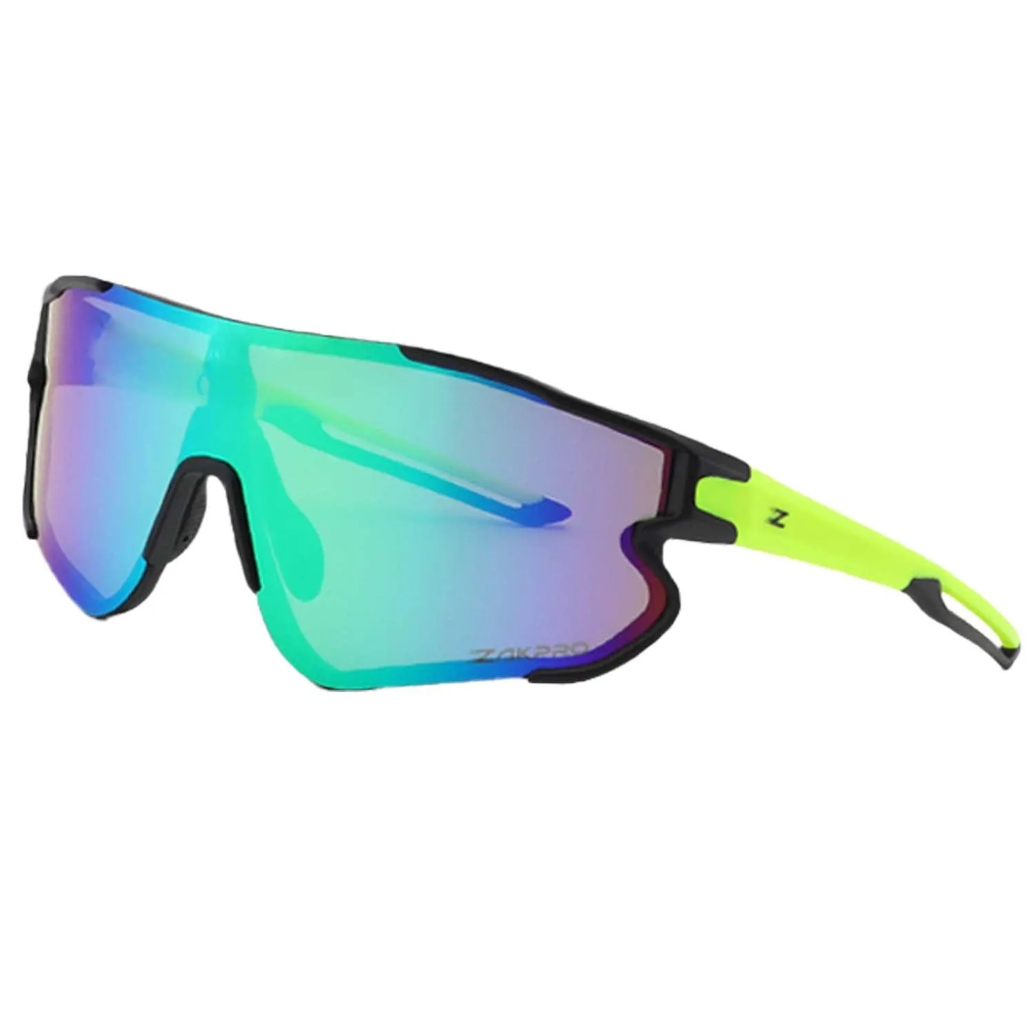 Zakpro Professional Outdoor Sport Sunglasses (Fluorescent Green)