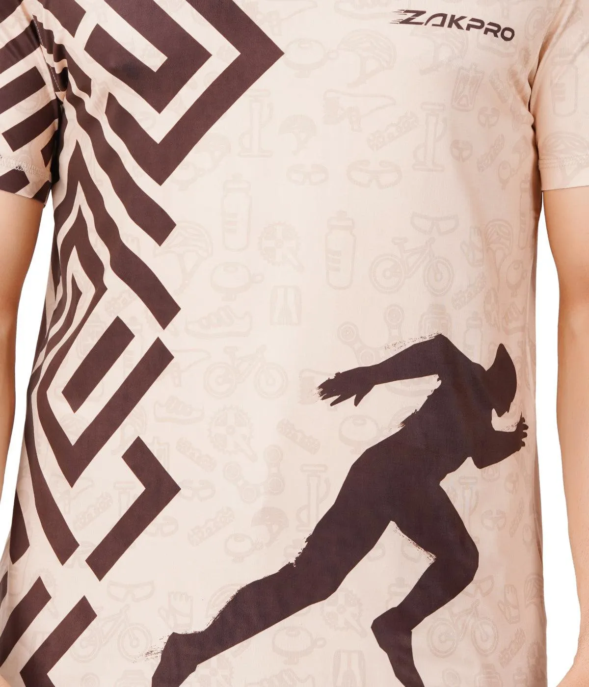 Zakpro Sports Men's Running T-Shirt (Maze Run)